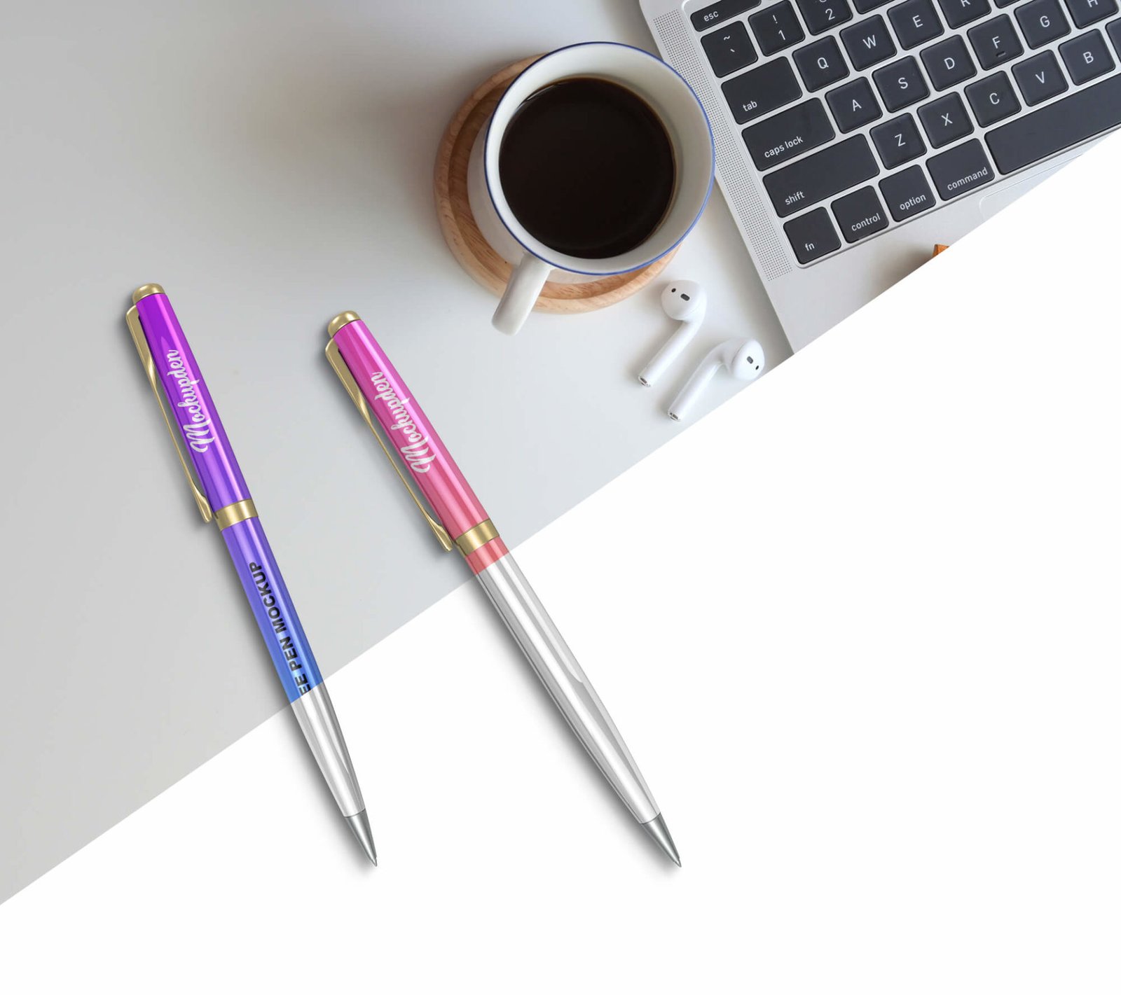 Free Pen Mockup PSD Template Mockup Den