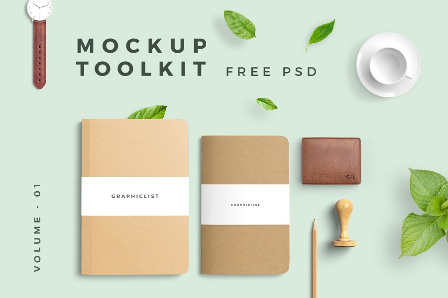Free Simple Toolkit Mockup PSD