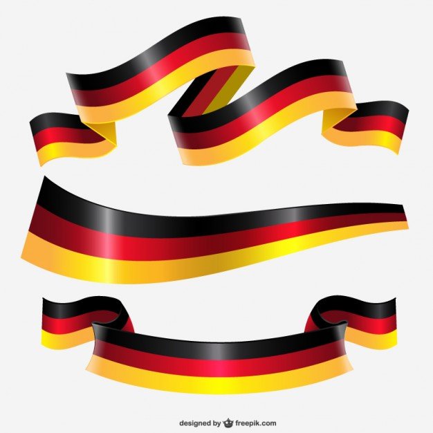 Germany Ribbon Flag Vector