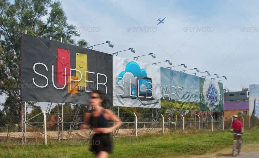 Giant Outdoor Billboard Mock-Up