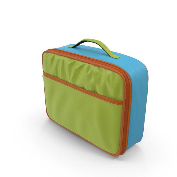Green Color Lunch Packaging Bag Mockup