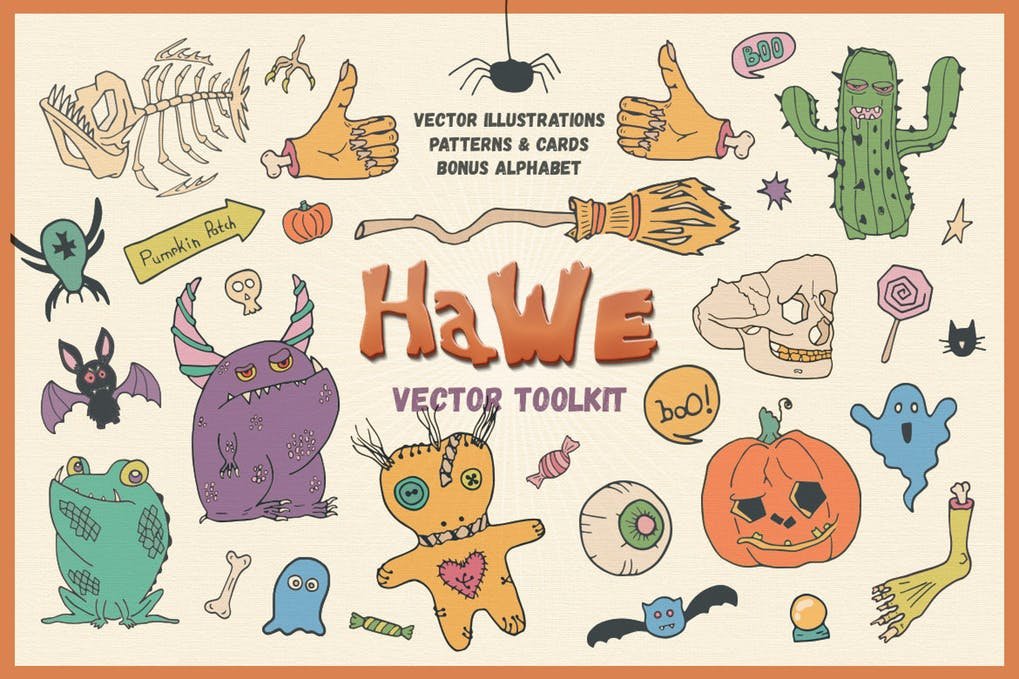 Halloween Design Toolkit PSD Template