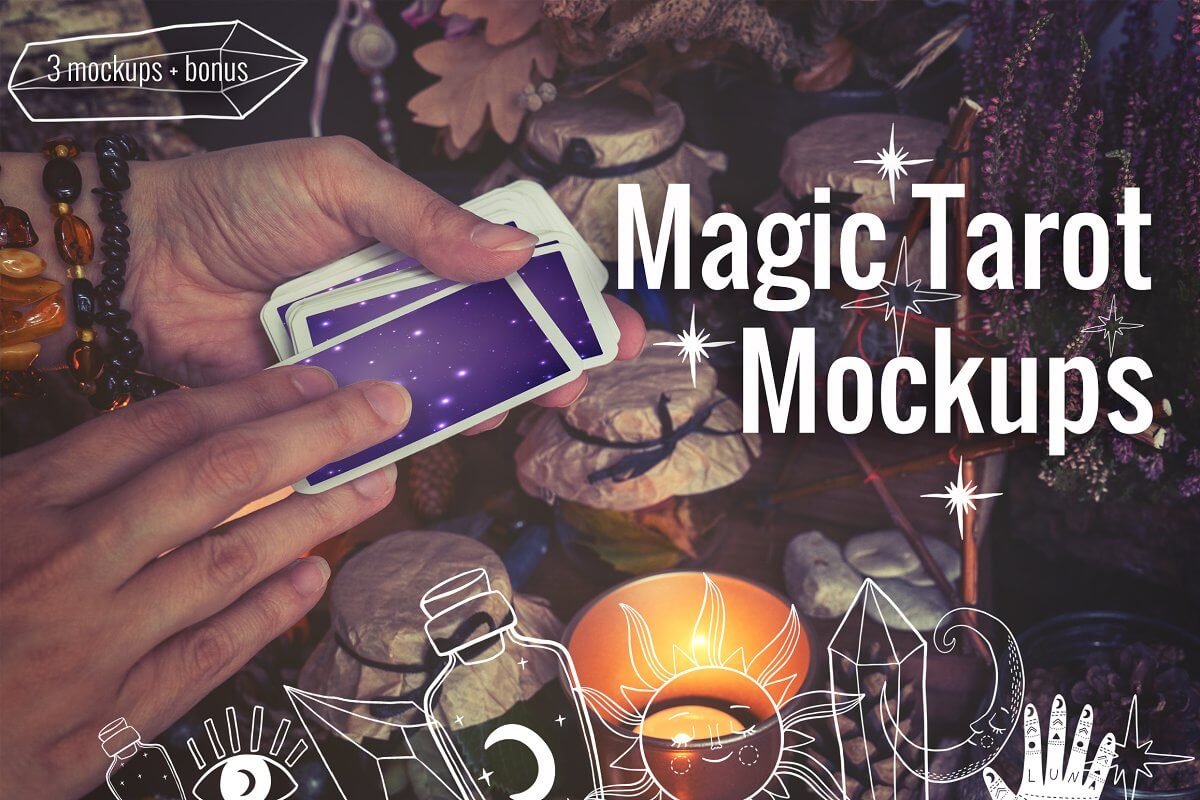 Magic Tarot Cards Mockups