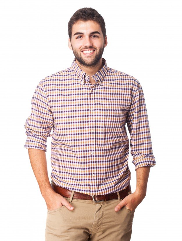Man wearing Designing Full Sleeves Shirt Mockup