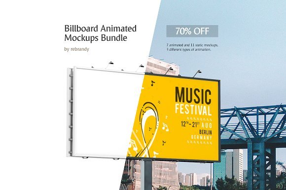 Music Festival Billboard Mockup