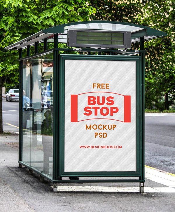Outdoor Bus Stop Advertising Holding Billboard