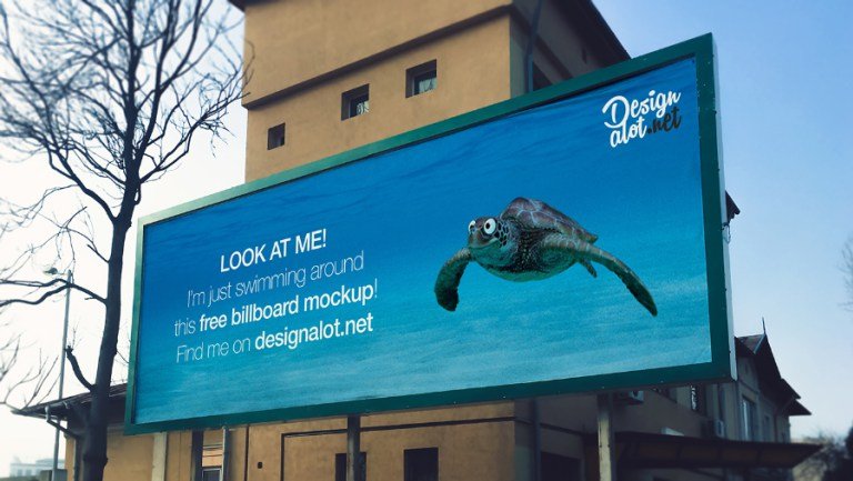 Outdoor Scenery Print Billboard Mockup