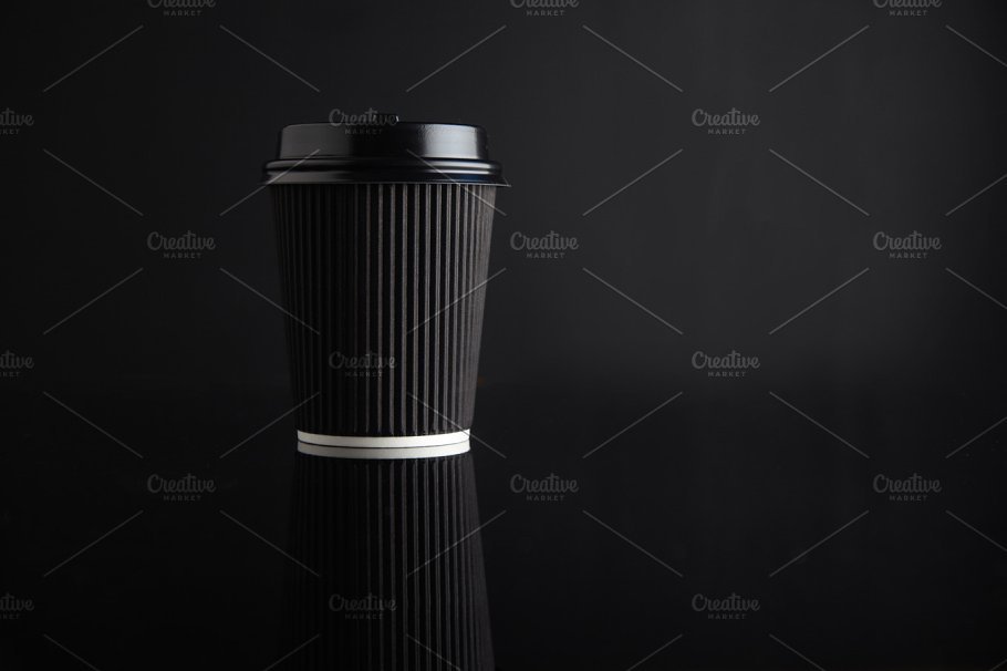 Photo Realistic Plastic Coffee Cup Mockup PSD