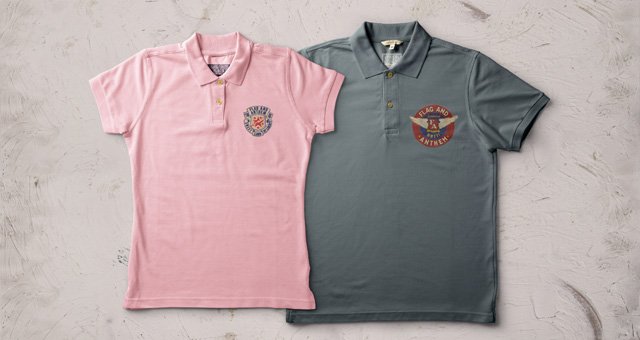 Polo T-shirt for both man and woman with two different color: