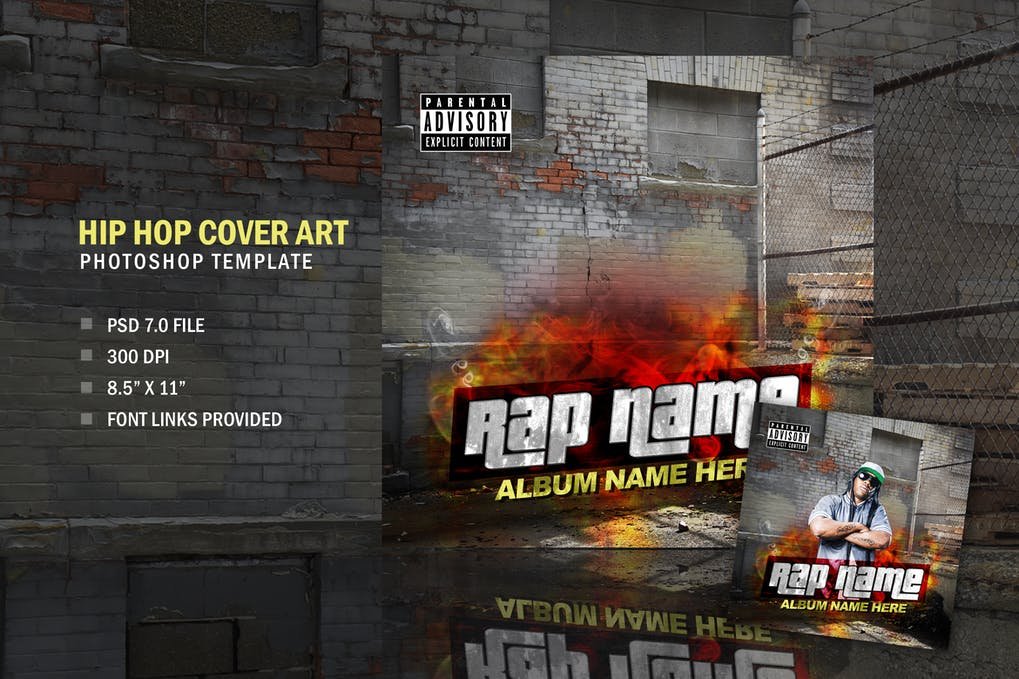 Rap Hip Hop Album CD Cover Art