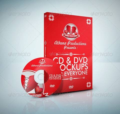 Red DVD Cover Illustration