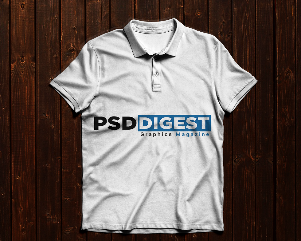 Simple Polo T-Shirt graphic desing template: