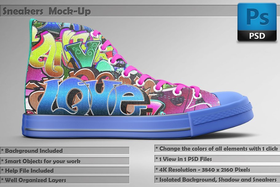 Sneakers Shoes Mockup