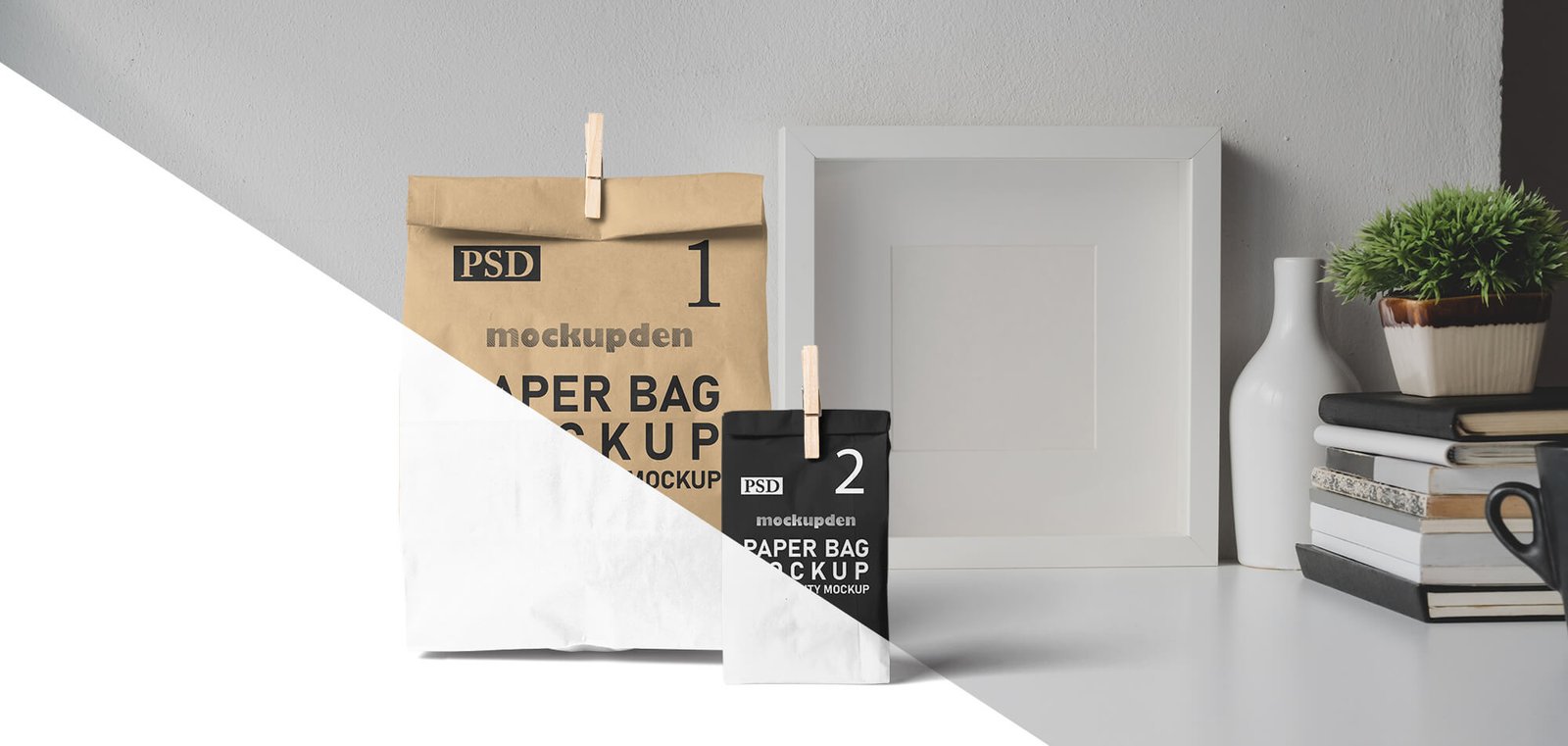 Download Free Stand Up Paper Bag Mockup Psd Template Mockup Den PSD Mockup Templates