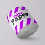 Toilet paper mockup Premium Psd