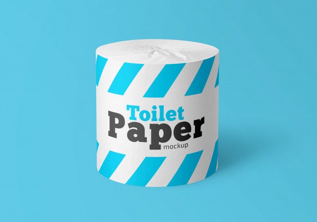 Toilet paper roll mockup Premium Psd
