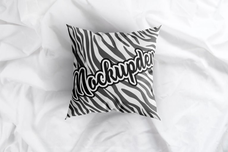 Free Top View Pillow Mockup PSD Template