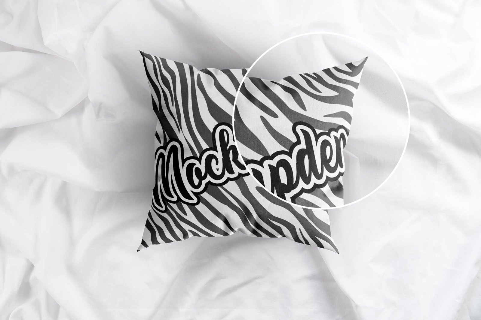 Free Top View Pillow Mockup PSD Template