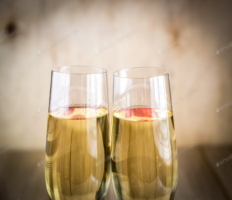 Two Champagne Glass PSD