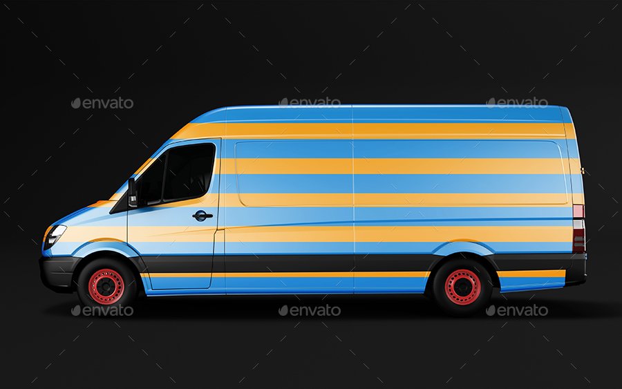 Download 41 Best Free Van Mockup Psd Ai Template For Delivery Car PSD Mockup Templates