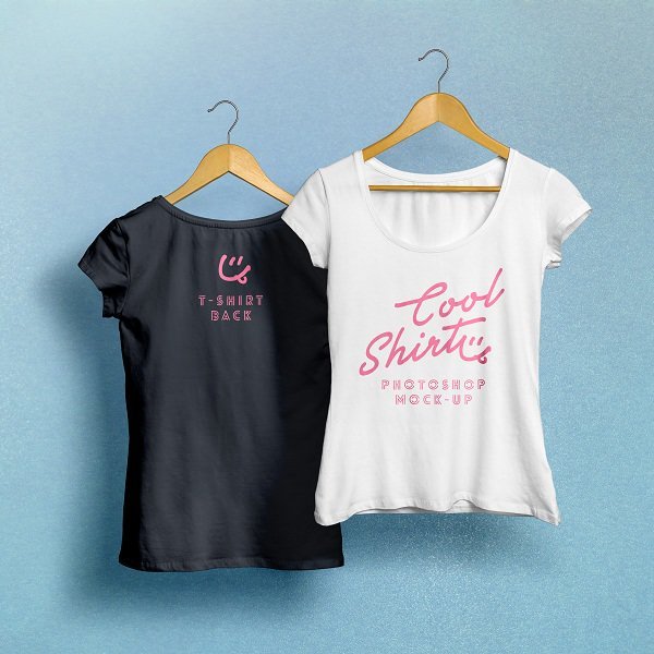 Women 2 Color Combination Amazing T-Shirt Mockup