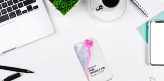Free iPhone Case Mockup PSD Template