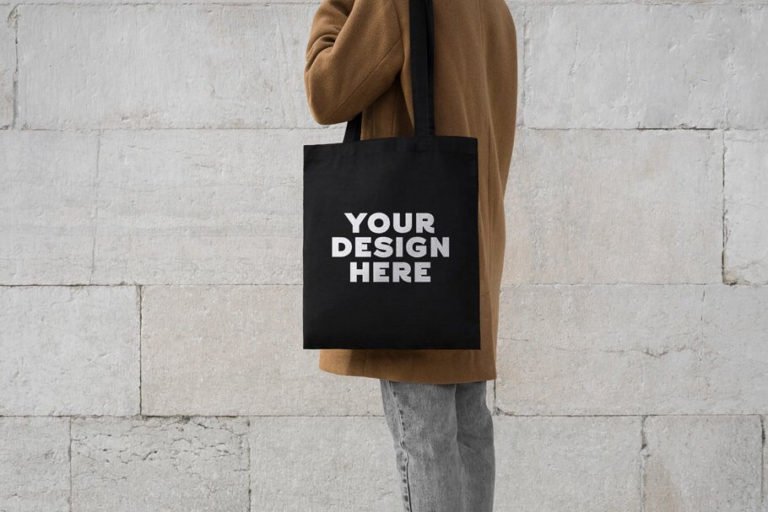 18+ Stunning FREE Black Bag Mockups PSD Templates