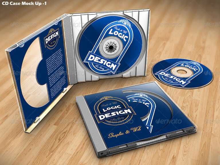 20+ Best Free Creative CD Case Mockup PSD Templates
