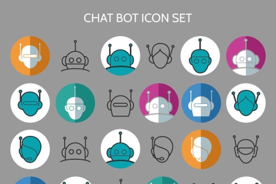 Chat bot icons