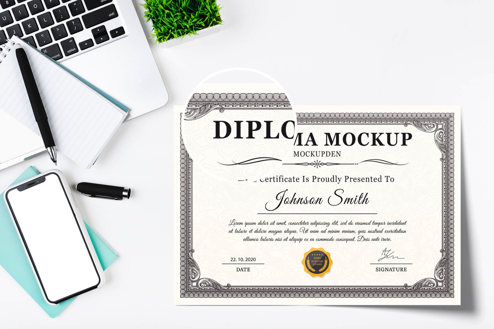 Image 5 for Mock Certificate Template