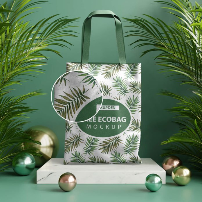 Download Free Eco Bag Mockup PSD Template - Mockup Den