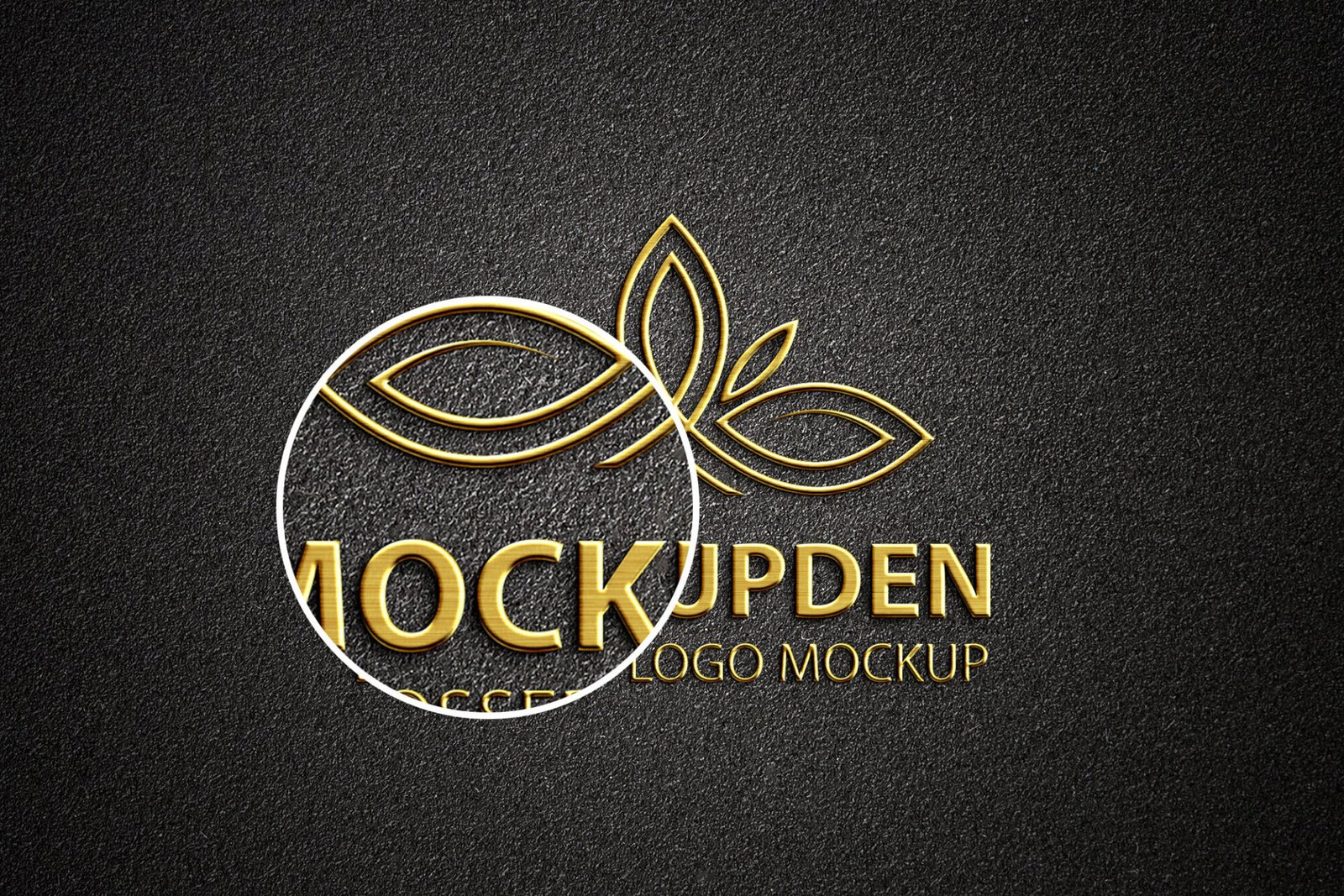 Download Embossed Logo Mockup Free PSD Template - Mockup Den