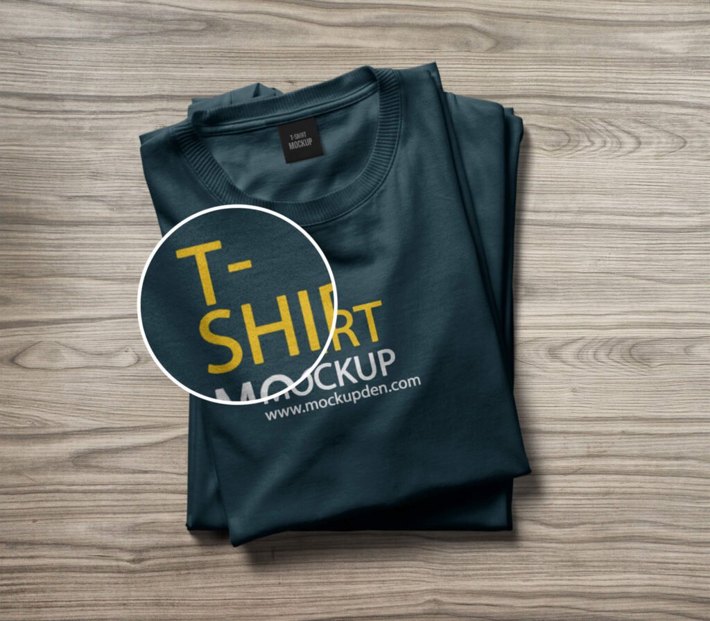 Folded t hotsell shirt mockup