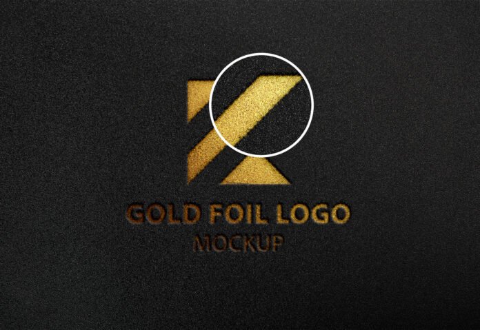 Download Free Gold Foil Logo Mockup Vol 2 PSD Template - Mockup Den