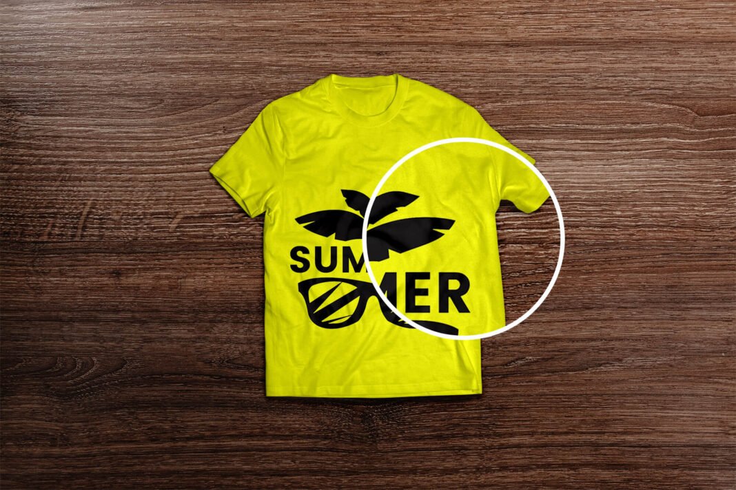 Download Free Yellow T Shirt Mockup PSD Template - Mockup Den