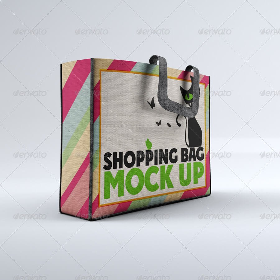 Cloth Shopping Bag Mock-Up