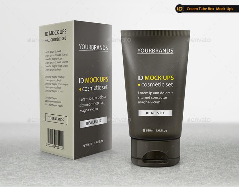 Cream Tube & Box Mock-Up