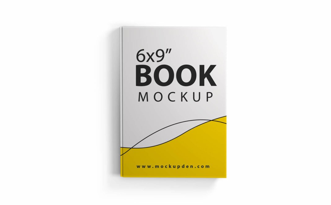 Free 6x9 Book Mockup PSD Template - Mockup Den