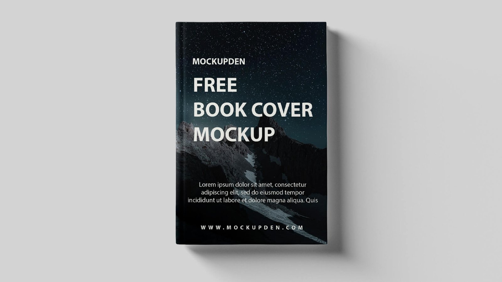 Free Book Cover Mockup PSD Template - Mockup Den