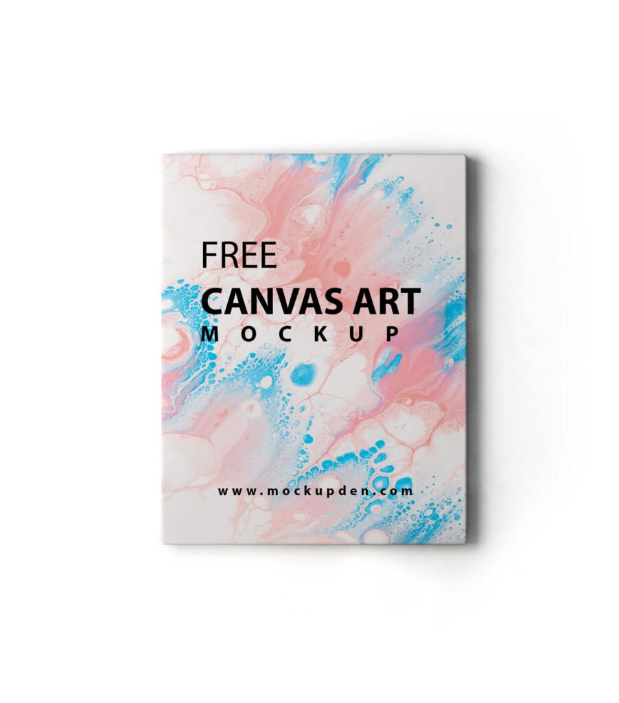 Free Canvas Art Mockup Vol 2 PSD Template Mockup Den