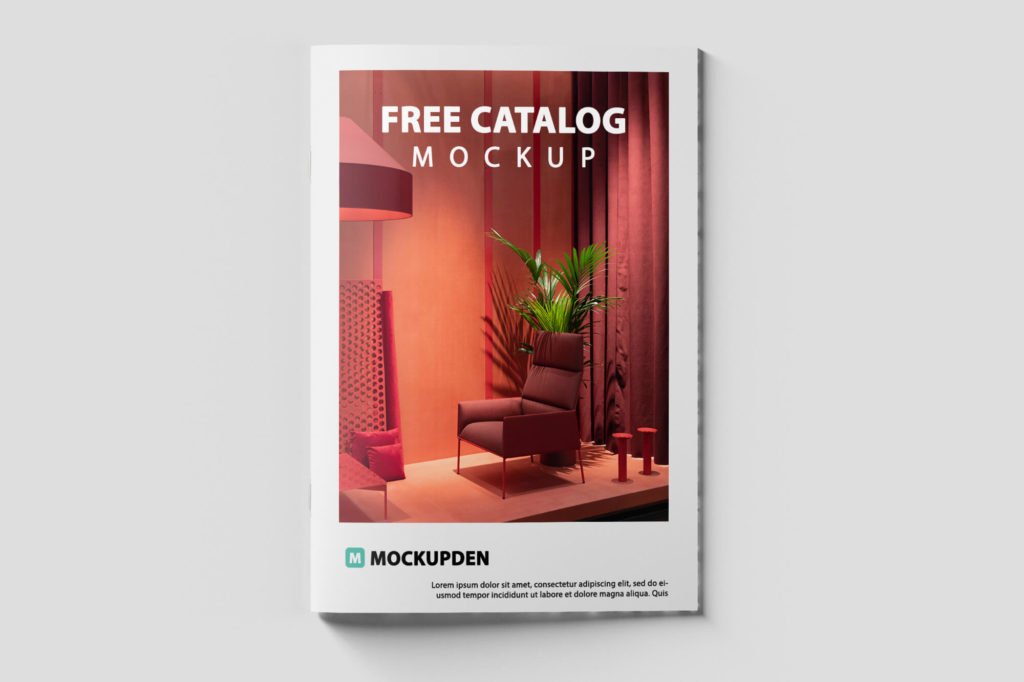 Design Free Catalog Mockup PSD Template