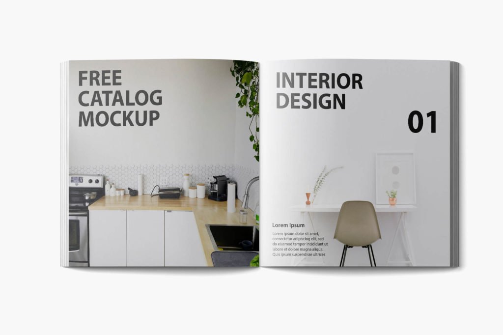 Design Free Catalog Mockup PSD Template 3