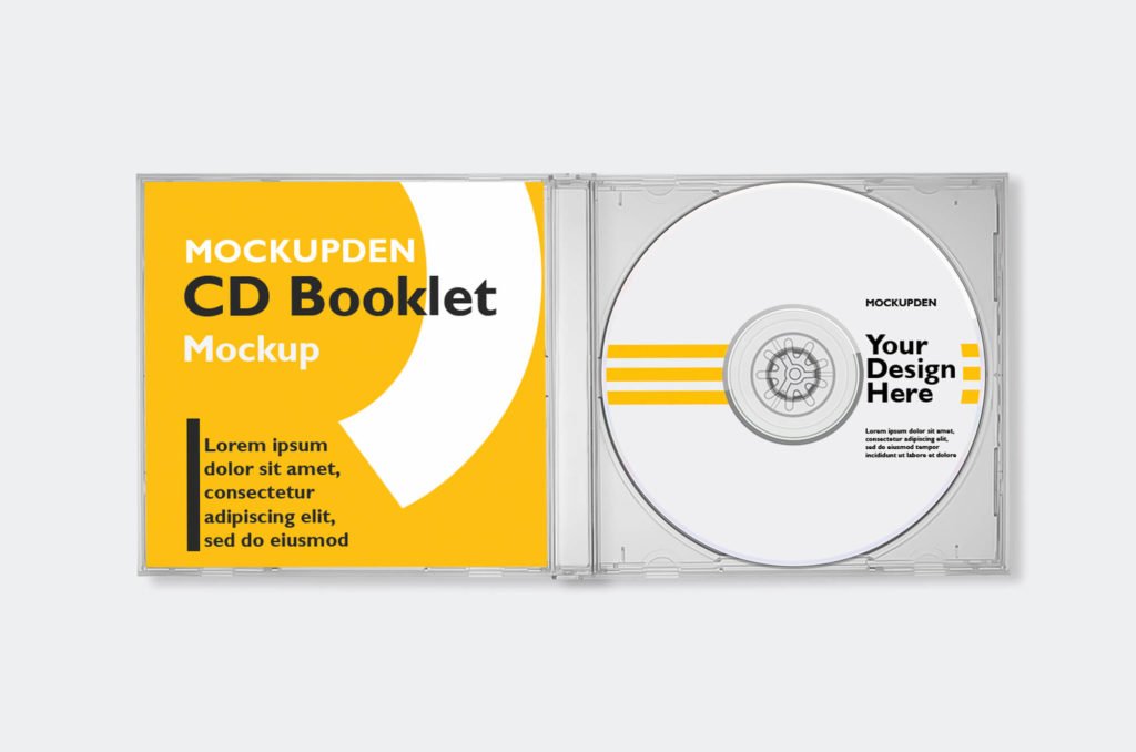 Design Free Cd Booklet Mockup PSD Template