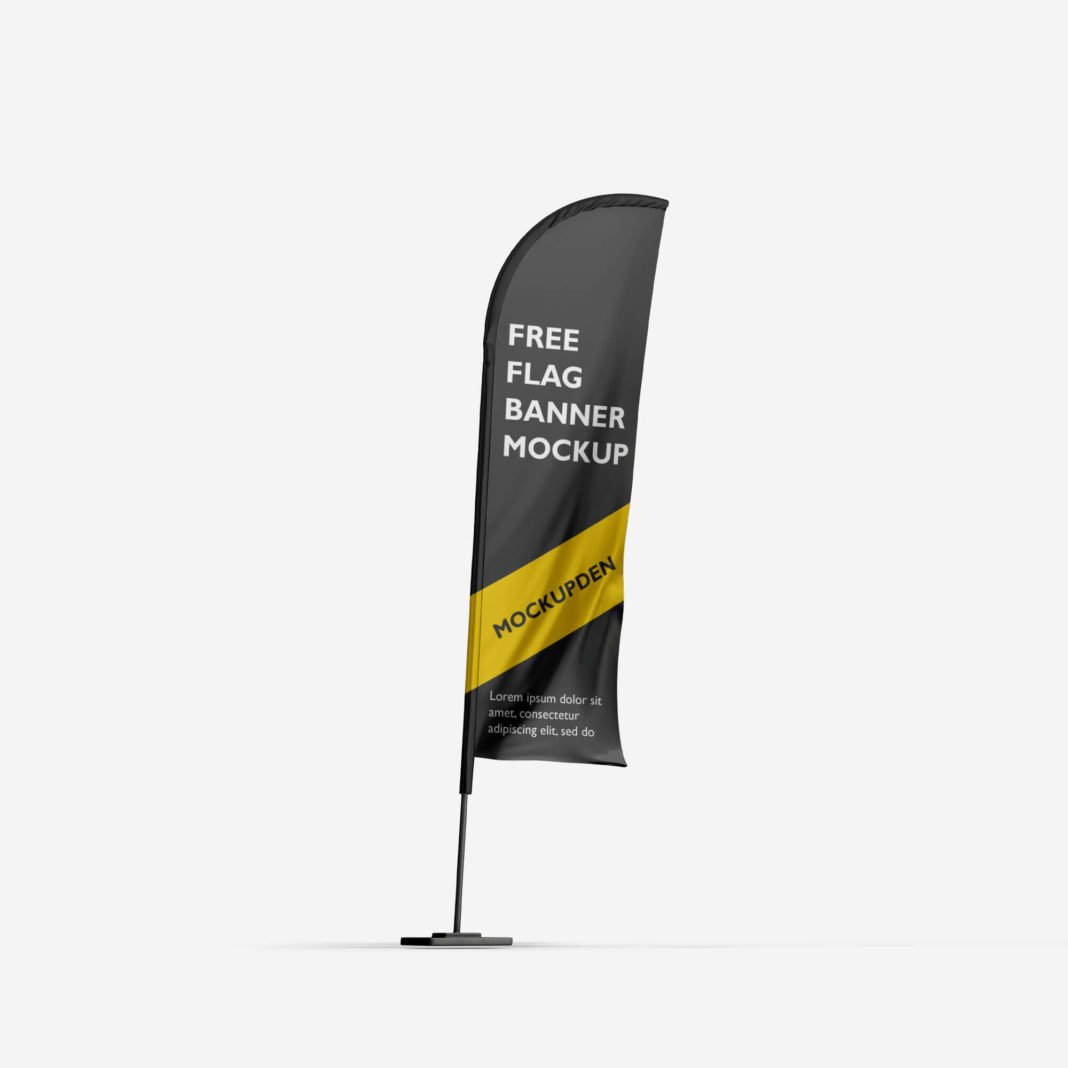 Free Flag Mockup A Diversified list of 40+ Flag PSD