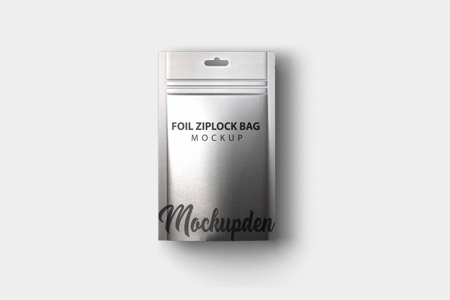 Download Free Foil Ziplock Bag MOckup PSD Template - Mockup Den