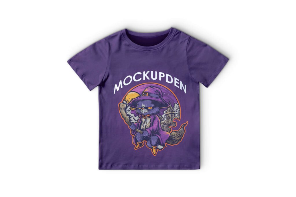 Design Free T Shirt Kid Mockup PSD Template