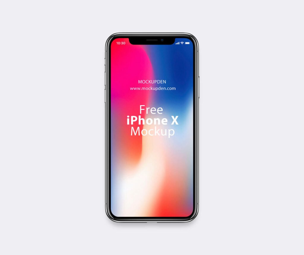 Design Free iPhone X Mockup PSD Template