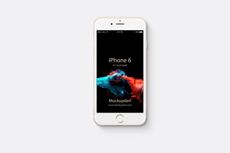Download Free iPhone 6 mockup PSD Template - Mockup Den