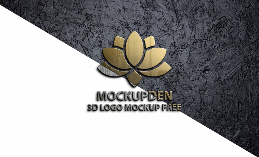 Editable Free 3D Logo Mockup Free PSD Template