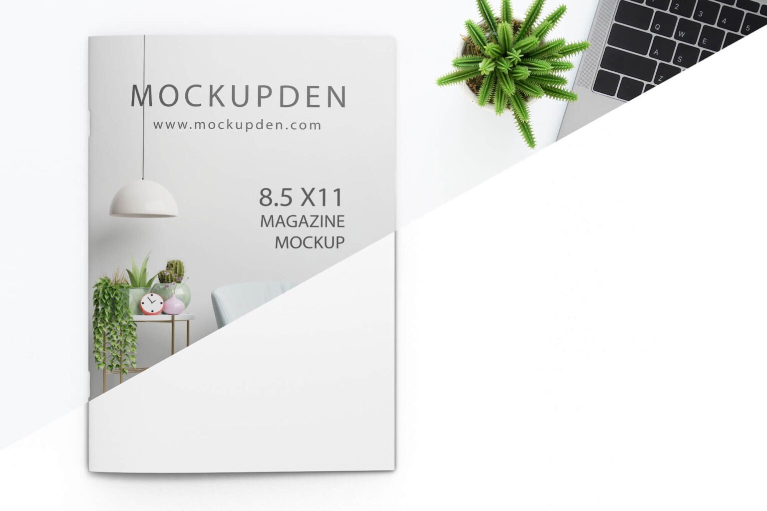 Free 8.5 x11 Magazine Mockup PSD Template Mockup Den